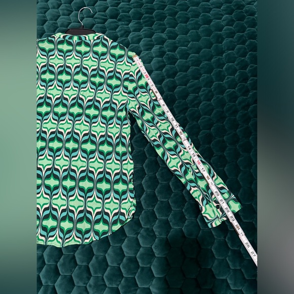 Zara Multicolored Print Pajama Style Top - Picture 3 of 9